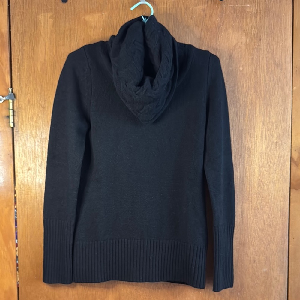 Banana Republic Black cable knit Cowl Neck Sweater Sz S